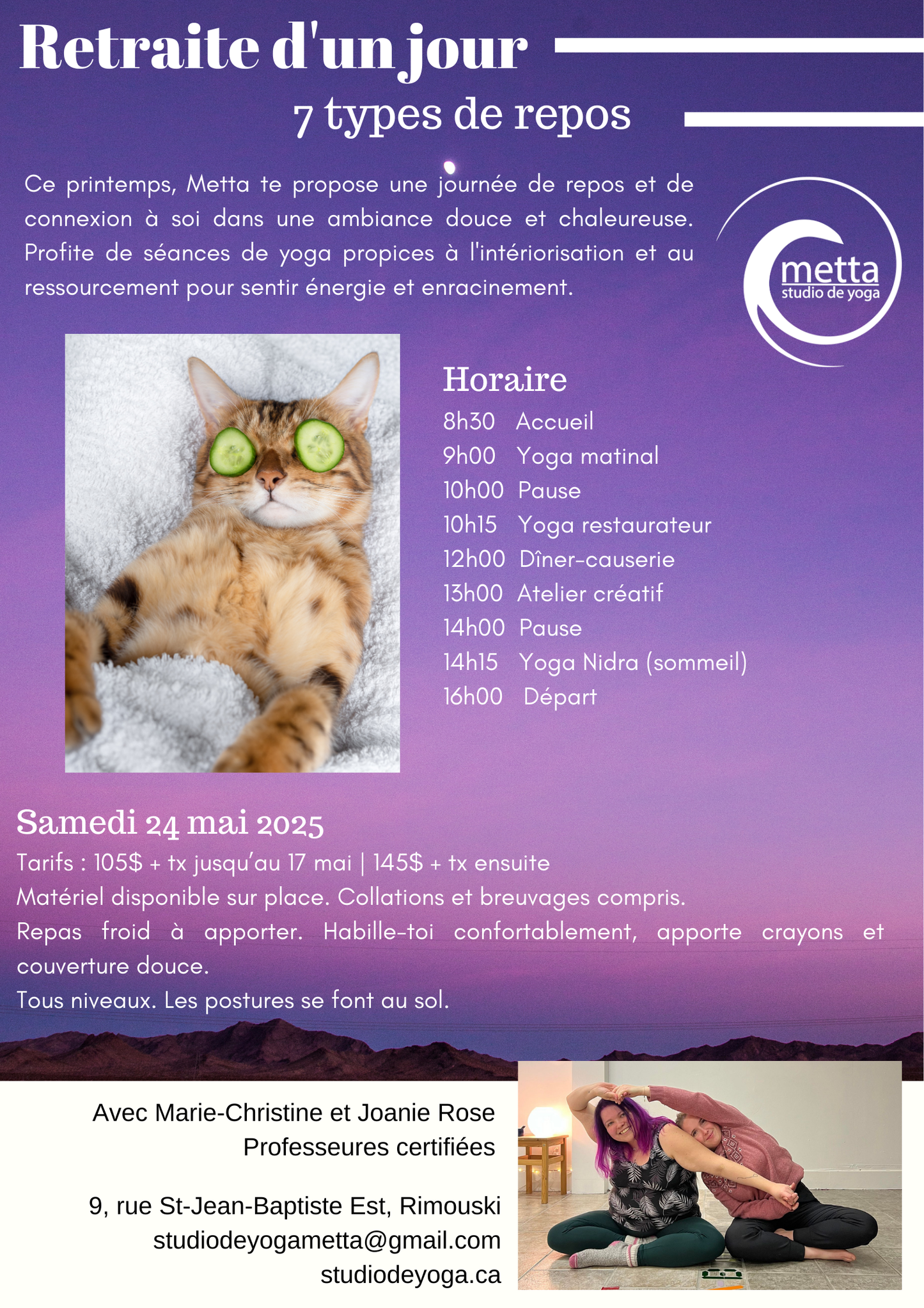 Retraite d'un jour l Été 2025